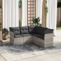 Set de sofás jardín y cojines 5 pzas ratán sintético gris claro de , Conjuntos de jardín - Ref: Foro24-3217622, Precio: 352,1...