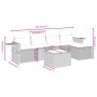 Set de sofás de jardín 6 pzas y cojines ratán sintético gris de , Conjuntos de jardín - Ref: Foro24-3263788, Precio: 364,15 €...