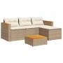Juego de sofás de jardín con cojines beige 3 pzas ratán PE de , Conjuntos de jardín - Ref: Foro24-365828, Precio: 264,81 €, D...