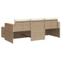 Juego de sofás de jardín con cojines beige 3 pzas ratán PE de , Conjuntos de jardín - Ref: Foro24-365828, Precio: 264,81 €, D...