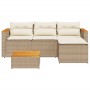 Juego de sofás de jardín con cojines beige 3 pzas ratán PE de , Conjuntos de jardín - Ref: Foro24-365828, Precio: 264,81 €, D...