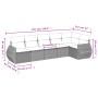 Set de sofás de jardín 6 pzas y cojines ratán sintético gris de , Conjuntos de jardín - Ref: Foro24-3253729, Precio: 432,08 €...