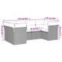 Set de sofás de jardín 6 pzas y cojines ratán sintético gris de , Conjuntos de jardín - Ref: Foro24-3218112, Precio: 424,21 €...
