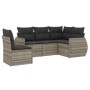 Set de sofás jardín y cojines 5 pzas ratán sintético gris claro de , Conjuntos de jardín - Ref: Foro24-3221371, Precio: 367,7...
