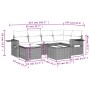 Set de sofás de jardín 7 pzas con cojines ratán PE gris claro de , Conjuntos de jardín - Ref: Foro24-3220471, Precio: 451,03 ...