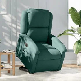 Dark green velvet electric reclining lift chair by , Armchairs - Ref: Foro24-3204324, Price: 325,71 €, Discount: %
