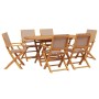 Set de comedor de jardín 7 pzas tela madera maciza gris taupe de , Conjuntos de jardín - Ref: Foro24-3281714, Precio: 569,03 ...