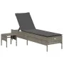 Set of 3-piece synthetic rattan sun loungers with gray cushions by , Loungers - Ref: Foro24-3284265, Price: 311,49 €, Discoun...