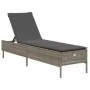 Set of 3-piece synthetic rattan sun loungers with gray cushions by , Loungers - Ref: Foro24-3284265, Price: 311,49 €, Discoun...