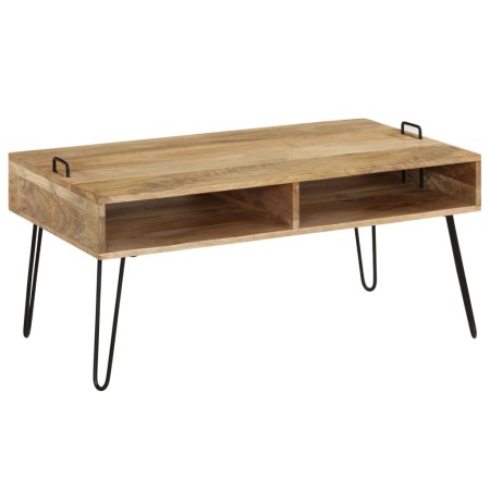 Mesa de centro de madera maciza de mango 100x60x45 cm en Mesas de centro | Comprar online en Foru.es