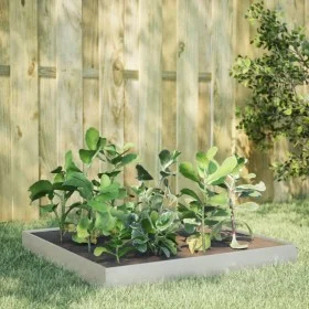 Stainless steel planter 100x100x18.5 cm by , Pots and planters - Ref: Foro24-851014, Price: 42,91 €, Discount: %
