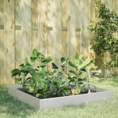 Jardinera de acero inoxidable 100x100x26 cm de , Maceteros y jardineras - Ref: Foro24-851021, Precio: 51,78 €, Descuento: %