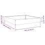 Jardinera de acero inoxidable 100x100x26 cm de , Maceteros y jardineras - Ref: Foro24-851021, Precio: 51,78 €, Descuento: %