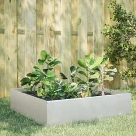 Jardinera de acero inoxidable 100x100x25 cm de , Maceteros y jardineras - Ref: Foro24-851035, Precio: 72,79 €, Descuento: %