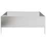 Jardinera de acero inoxidable 100x100x25 cm de , Maceteros y jardineras - Ref: Foro24-851035, Precio: 73,97 €, Descuento: %