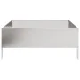 Jardinera de acero inoxidable 100x100x25 cm de , Maceteros y jardineras - Ref: Foro24-851035, Precio: 72,79 €, Descuento: %