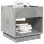 Mesita de noche con Infinity LED gris hormigón 50x50x50 cm de , Mesitas de noche - Ref: Foro24-3284087, Precio: 82,99 €, Desc...