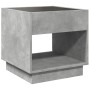 Mesita de noche con Infinity LED gris hormigón 50x50x50 cm de , Mesitas de noche - Ref: Foro24-3284087, Precio: 82,99 €, Desc...