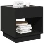 Bedside table with Infinity LED black 50x50x50 cm by , Nightstands - Ref: Foro24-3284085, Price: 87,48 €, Discount: %