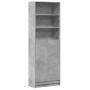 Aparador con LED madera ingeniería gris hormigón 69x32,5x200 cm de , Aparadores - Ref: Foro24-3307908, Precio: 128,39 €, Desc...