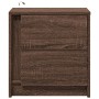 Mesitas de noche luces LED 2 uds madera ingeniería roble marrón de , Mesitas de noche - Ref: Foro24-852060, Precio: 104,47 €,...