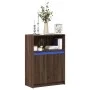 Aparador con LED madera ingeniería roble marrón 72x34x100 cm de , Aparadores - Ref: Foro24-852165, Precio: 76,44 €, Descuento: %