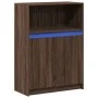 Aparador con LED madera ingeniería roble marrón 72x34x100 cm de , Aparadores - Ref: Foro24-852165, Precio: 76,44 €, Descuento: %