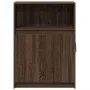 Aparador con LED madera ingeniería roble marrón 72x34x100 cm de , Aparadores - Ref: Foro24-852165, Precio: 76,44 €, Descuento: %