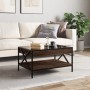 Mesa de centro con Infinity LED marrón roble 70x50x38 cm de , Mesas de centro - Ref: Foro24-847706, Precio: 92,24 €, Descuent...