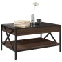 Mesa de centro con Infinity LED marrón roble 70x50x38 cm de , Mesas de centro - Ref: Foro24-847706, Precio: 92,24 €, Descuent...
