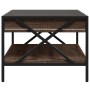 Mesa de centro con Infinity LED marrón roble 70x50x38 cm de , Mesas de centro - Ref: Foro24-847706, Precio: 92,24 €, Descuent...