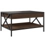 Mesa de centro con Infinity LED marrón roble 70x50x38 cm de , Mesas de centro - Ref: Foro24-847706, Precio: 92,24 €, Descuent...
