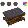 Mesa de centro con Infinity LED roble ahumado 70x50x38 cm de , Mesas de centro - Ref: Foro24-847704, Precio: 89,99 €, Descuen...