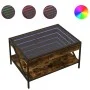 Mesa de centro con Infinity LED roble ahumado 70x50x38 cm de , Mesas de centro - Ref: Foro24-847704, Precio: 88,84 €, Descuen...