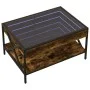 Mesa de centro con Infinity LED roble ahumado 70x50x38 cm de , Mesas de centro - Ref: Foro24-847704, Precio: 88,84 €, Descuen...