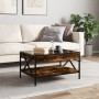 Mesa de centro con Infinity LED roble ahumado 70x50x38 cm de , Mesas de centro - Ref: Foro24-847704, Precio: 89,99 €, Descuen...