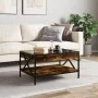 Mesa de centro con Infinity LED roble ahumado 70x50x38 cm de , Mesas de centro - Ref: Foro24-847704, Precio: 88,84 €, Descuen...