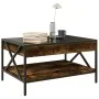 Mesa de centro con Infinity LED roble ahumado 70x50x38 cm de , Mesas de centro - Ref: Foro24-847704, Precio: 88,84 €, Descuen...