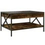 Mesa de centro con Infinity LED roble ahumado 70x50x38 cm de , Mesas de centro - Ref: Foro24-847704, Precio: 88,84 €, Descuen...