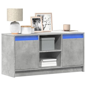 Mueble de TV LED madera ingeniería gris hormigón 100x34x50 cm de , Muebles TV - Ref: Foro24-852190, Precio: 82,15 €, Descuent...