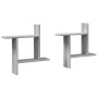Estante pared 2 uds madera ingeniería gris Sonoma 50x12x50cm de , Estantes y estanterías - Ref: Foro24-853259, Precio: 24,55 ...