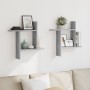 Estante pared 2 uds madera ingeniería gris Sonoma 50x12x50cm de , Estantes y estanterías - Ref: Foro24-853259, Precio: 24,55 ...