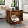 Mesa de centro con Infinity LED roble ahumado 50x50x50 cm de , Mesas de centro - Ref: Foro24-847655, Precio: 85,80 €, Descuen...