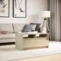 Mesa de centro con luces LED madera de ingeniería roble Sonoma de , Mesas de centro - Ref: Foro24-851993, Precio: 96,93 €, De...