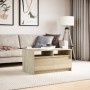 Mesa de centro con luces LED madera de ingeniería roble Sonoma de , Mesas de centro - Ref: Foro24-851993, Precio: 97,49 €, De...