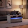 Mesa de centro con luces LED madera de ingeniería roble Sonoma de , Mesas de centro - Ref: Foro24-851993, Precio: 97,49 €, De...