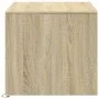 Mesa de centro con luces LED madera de ingeniería roble Sonoma de , Mesas de centro - Ref: Foro24-851993, Precio: 96,93 €, De...