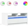 Mesa de centro con luces LED madera ingeniería blanca de , Mesas de centro - Ref: Foro24-851991, Precio: 89,48 €, Descuento: %