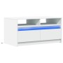 Mesa de centro con luces LED madera ingeniería blanca de , Mesas de centro - Ref: Foro24-851991, Precio: 90,67 €, Descuento: %