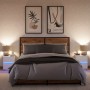 Mesitas de noche con luces LED 2 uds madera ingeniería blanca de , Mesitas de noche - Ref: Foro24-852034, Precio: 83,83 €, De...